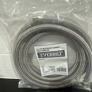 Everbilt 69013HD 12 Ft Polymer Braided Icemaker Water Connector Hose NEW